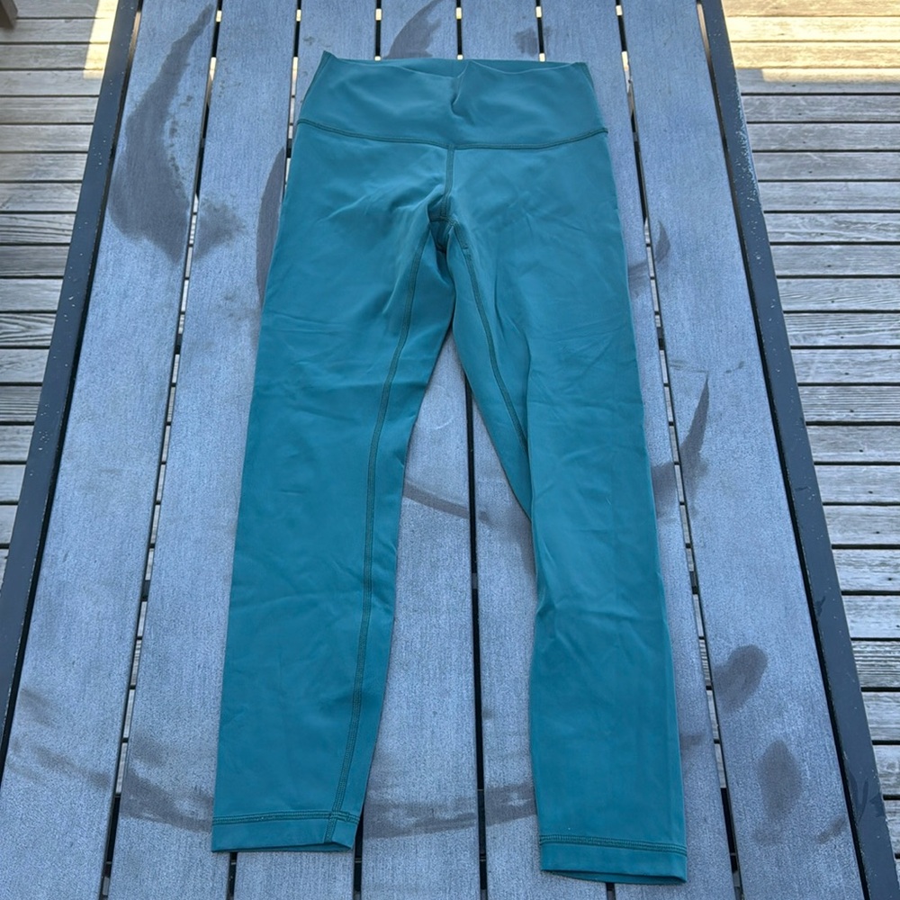 Lululemon Wunder Under Hi-Rise 7/8 Tight *25" Green Jasper Size 6